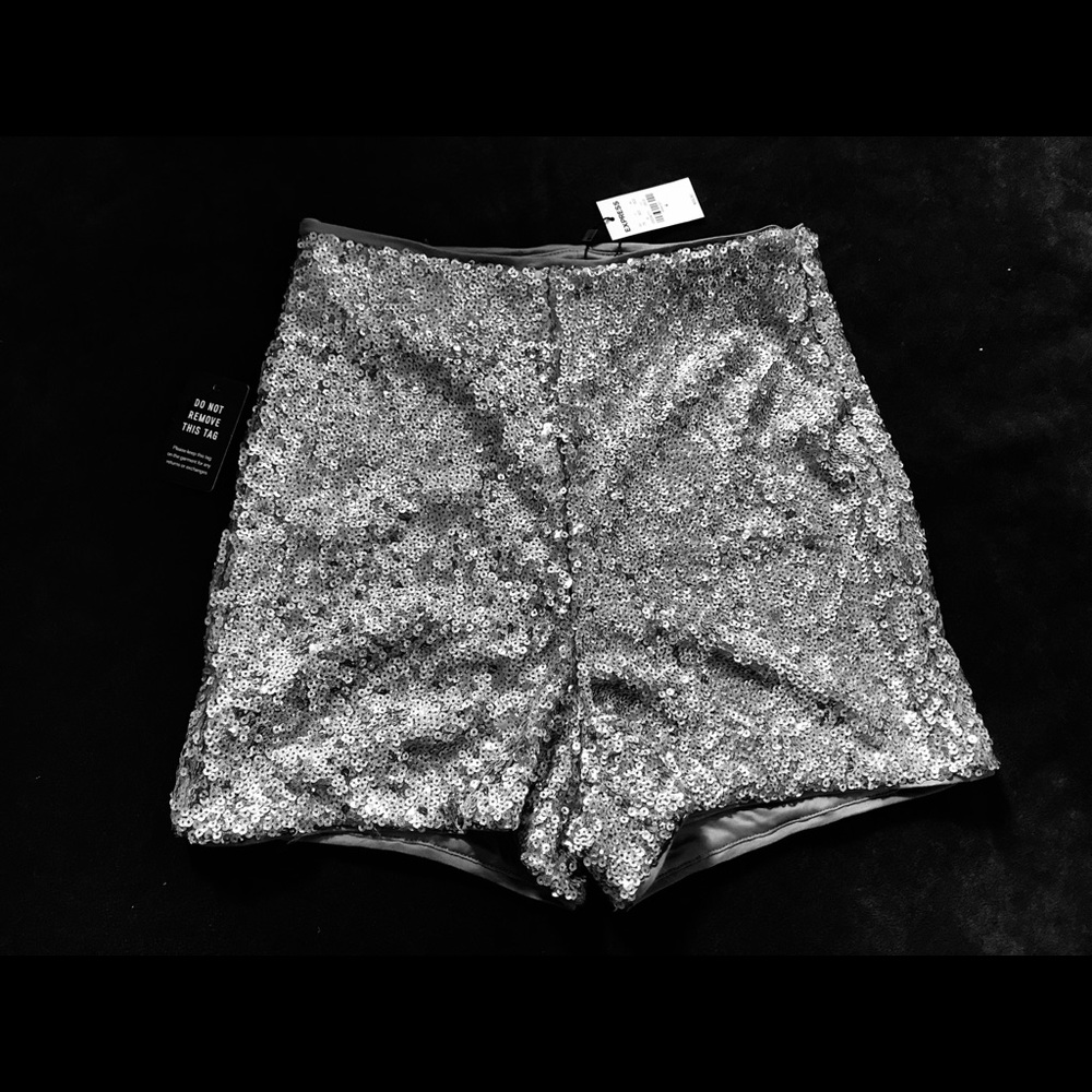 Express Sequin Tap Shorts NWT